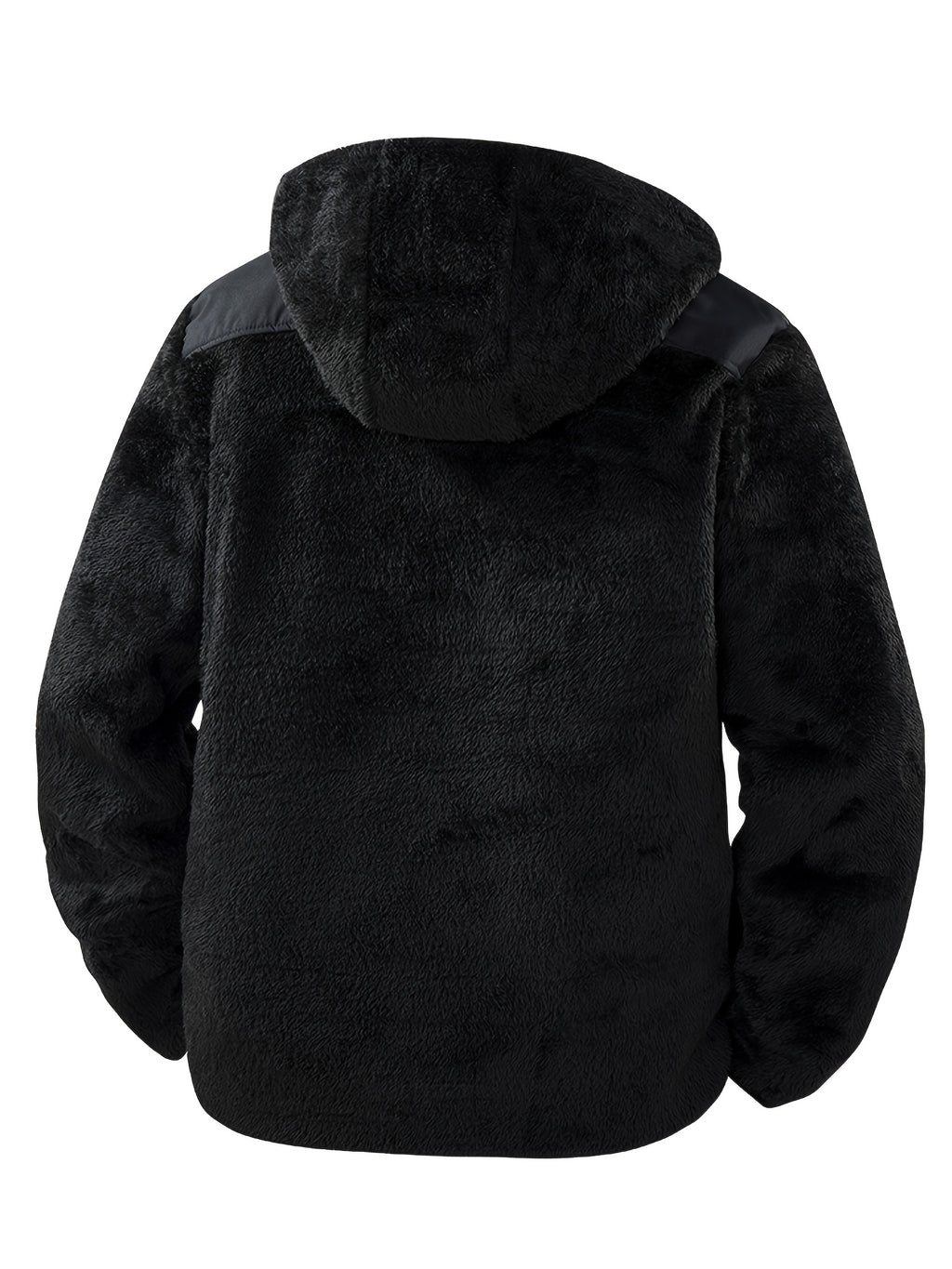 Veste pour homme, polaire, à capuche, brun jaunâtre