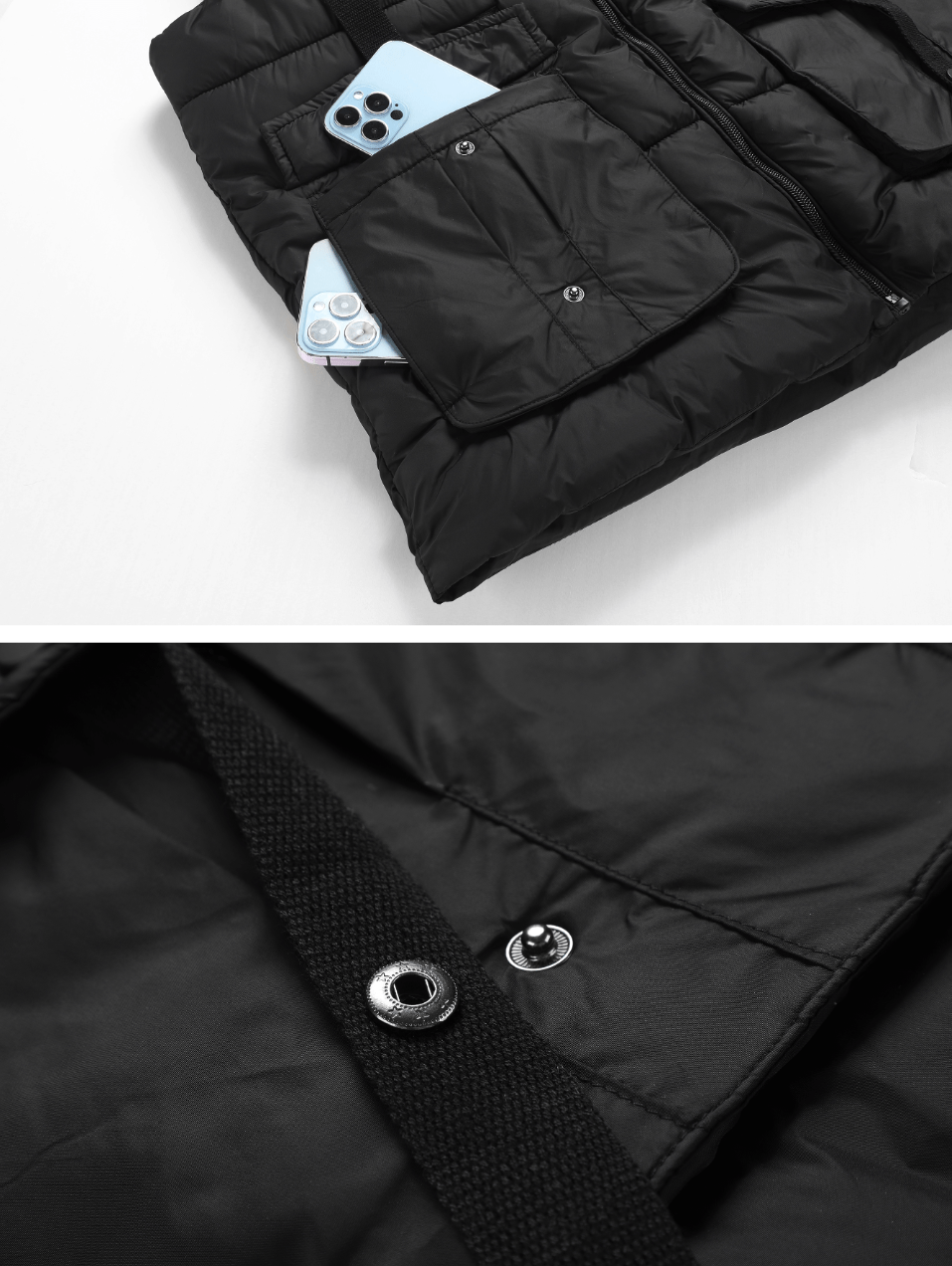 Manteau, capuche amovible, kaki, photo 13