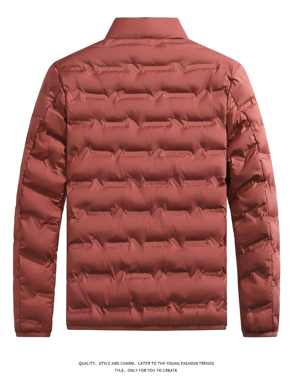 Veste matelassée pour homme, grandes tailles, à col montant
