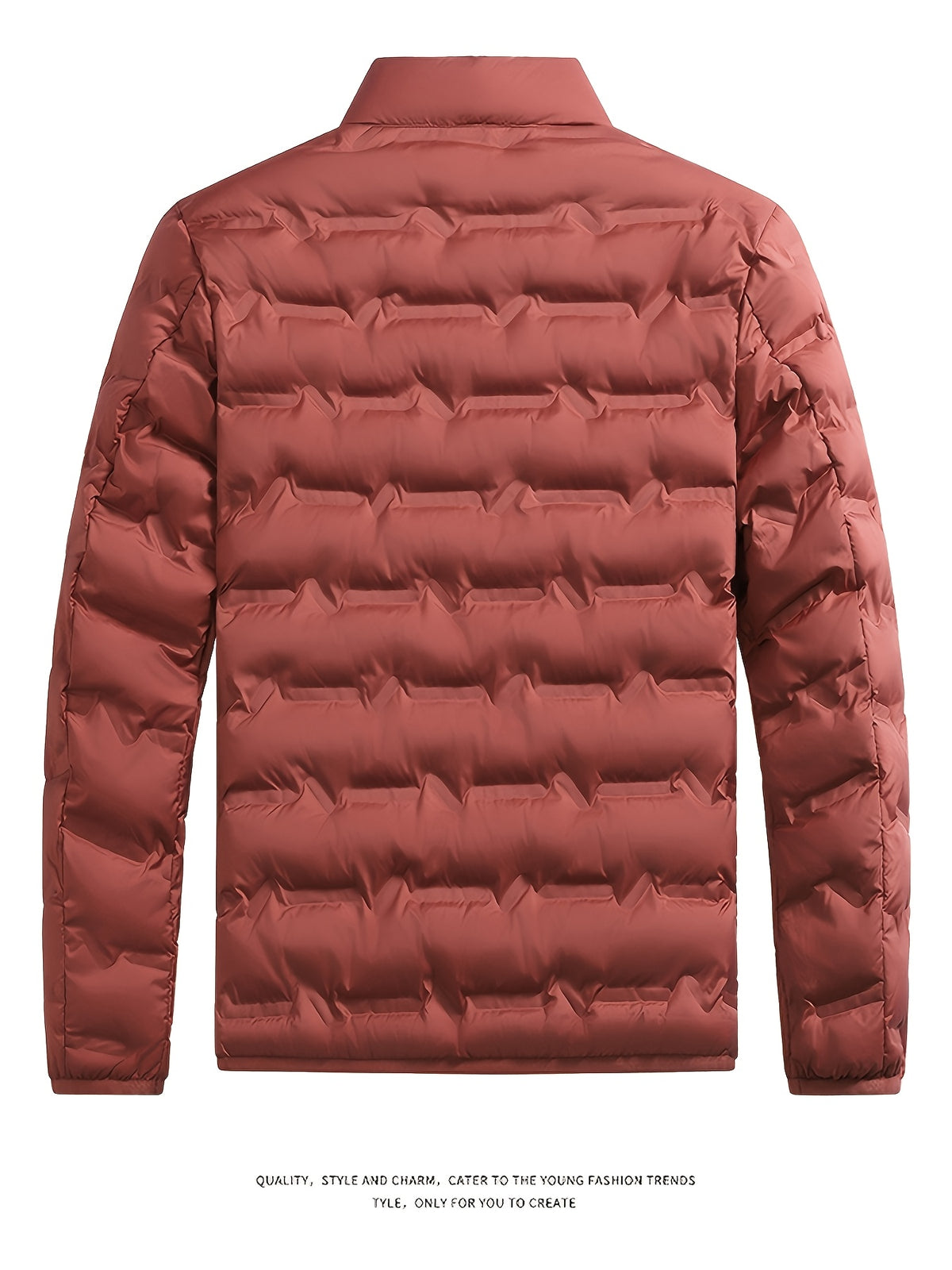 Veste matelassée pour homme, grandes tailles, à col montant