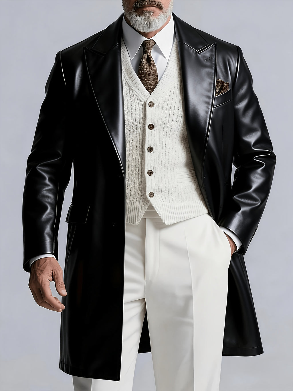 Veste, à revers, boutonnage