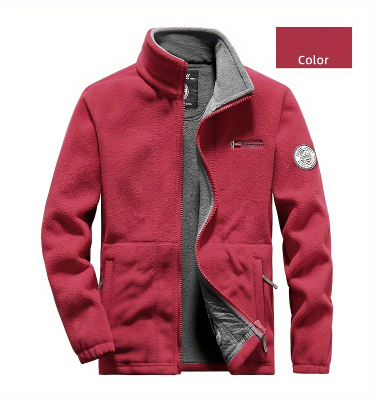 Veste pour homme, à col montant, il utilise