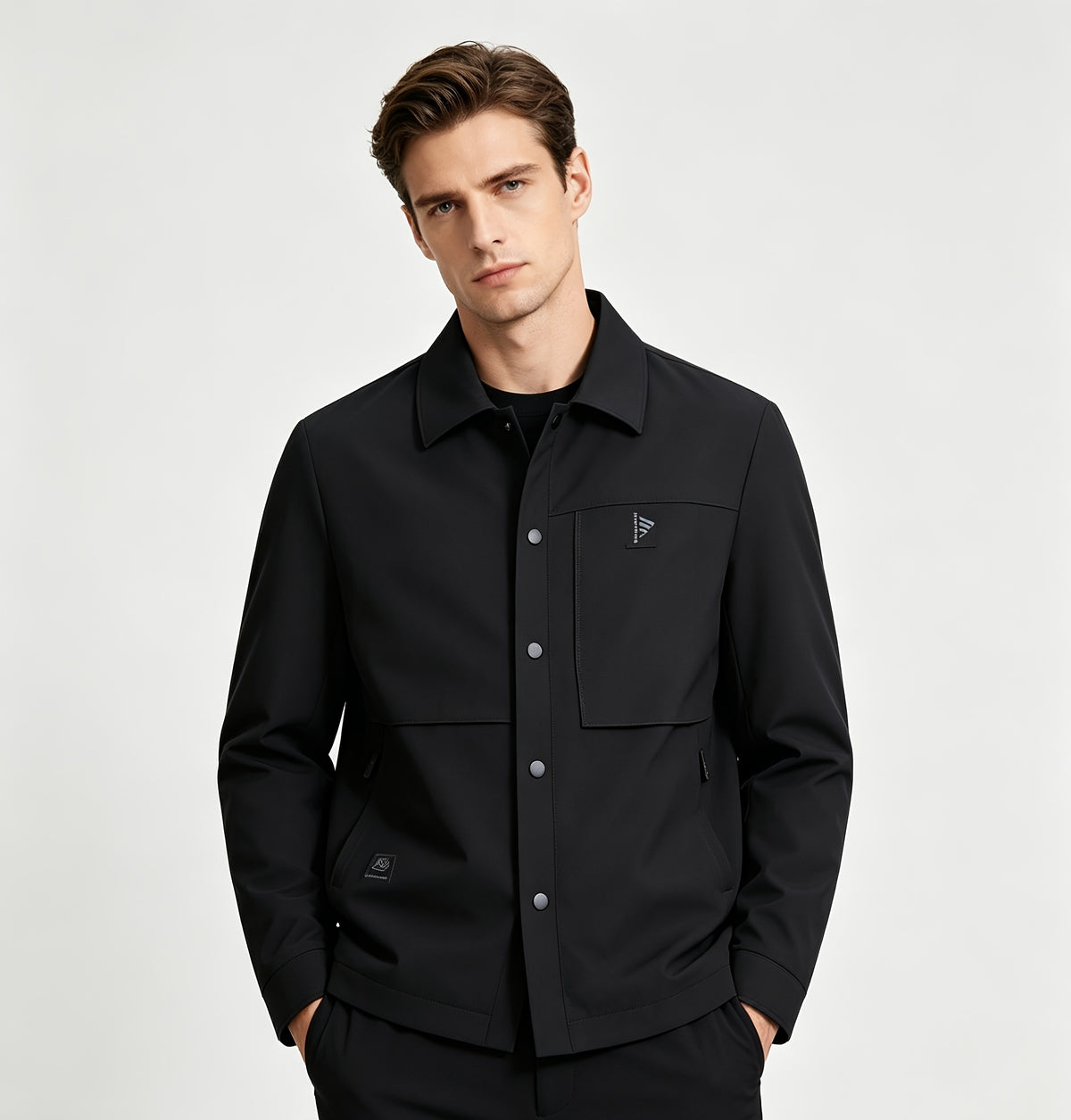 Veste matelassée pour homme, à revers