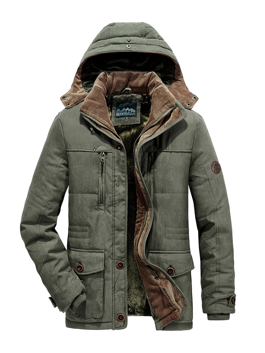 Veste matelassée, à capuche, vert fougère, photo 13
