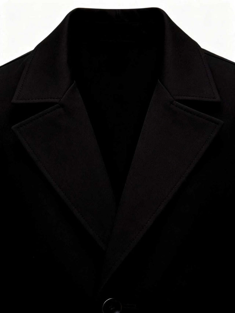 Trench pour homme, à revers, gris