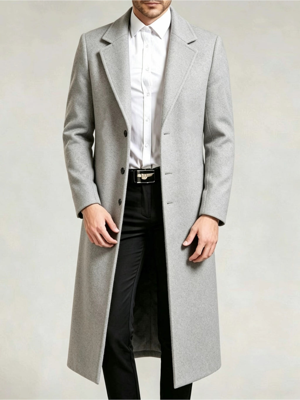 Trench pour homme, à revers, modele 6