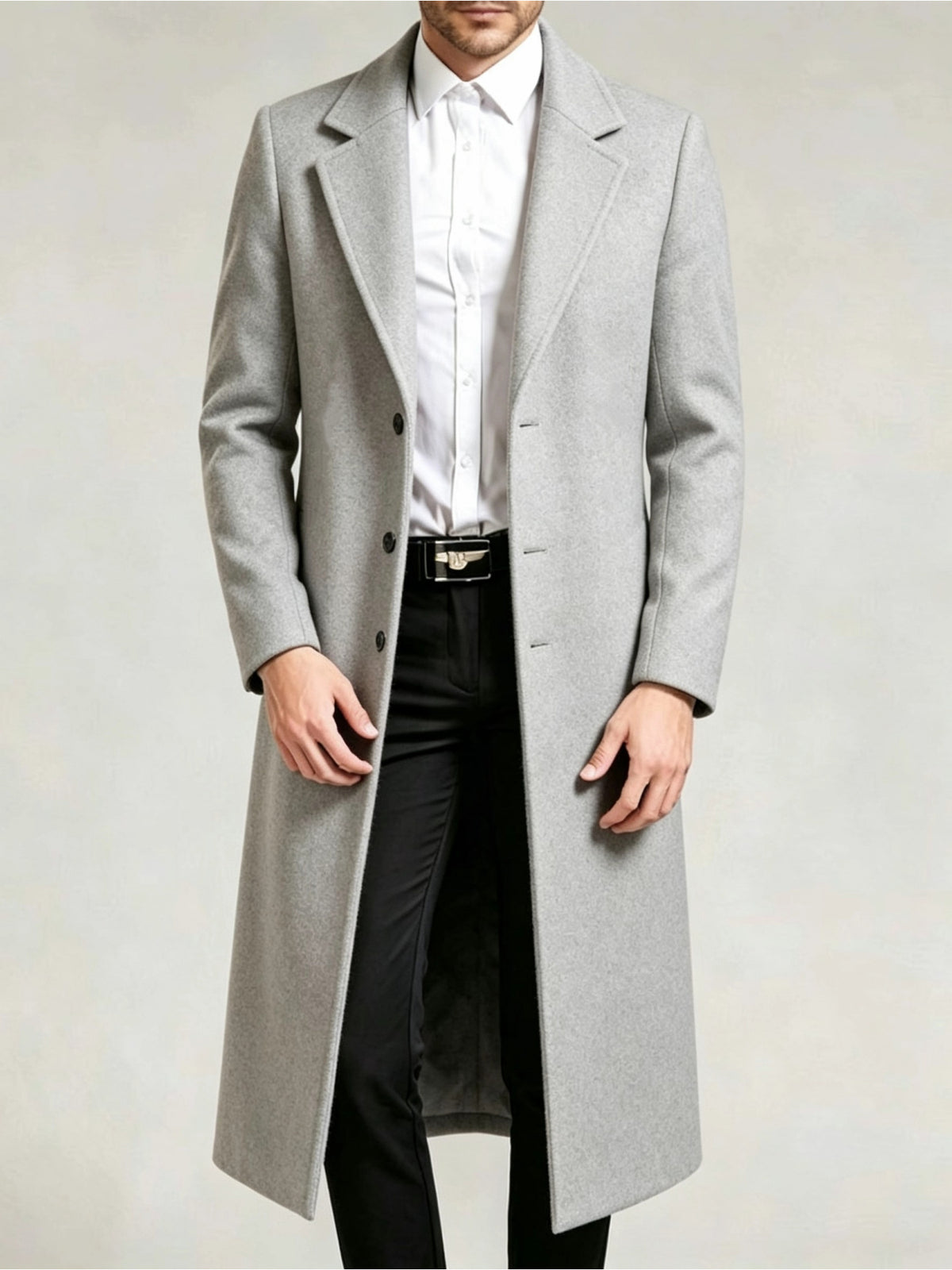 Trench pour homme, à revers, modele 6