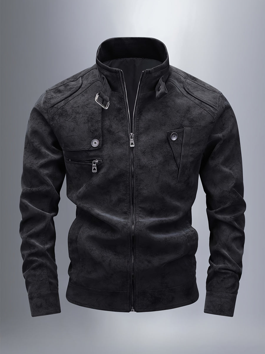 Veste, à col montant, brun, photo 17