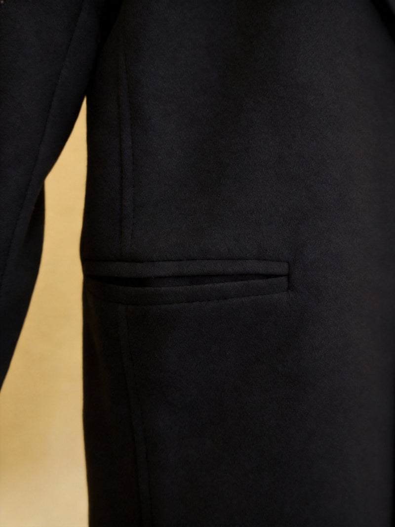 Trench pour homme, à revers, gris clair