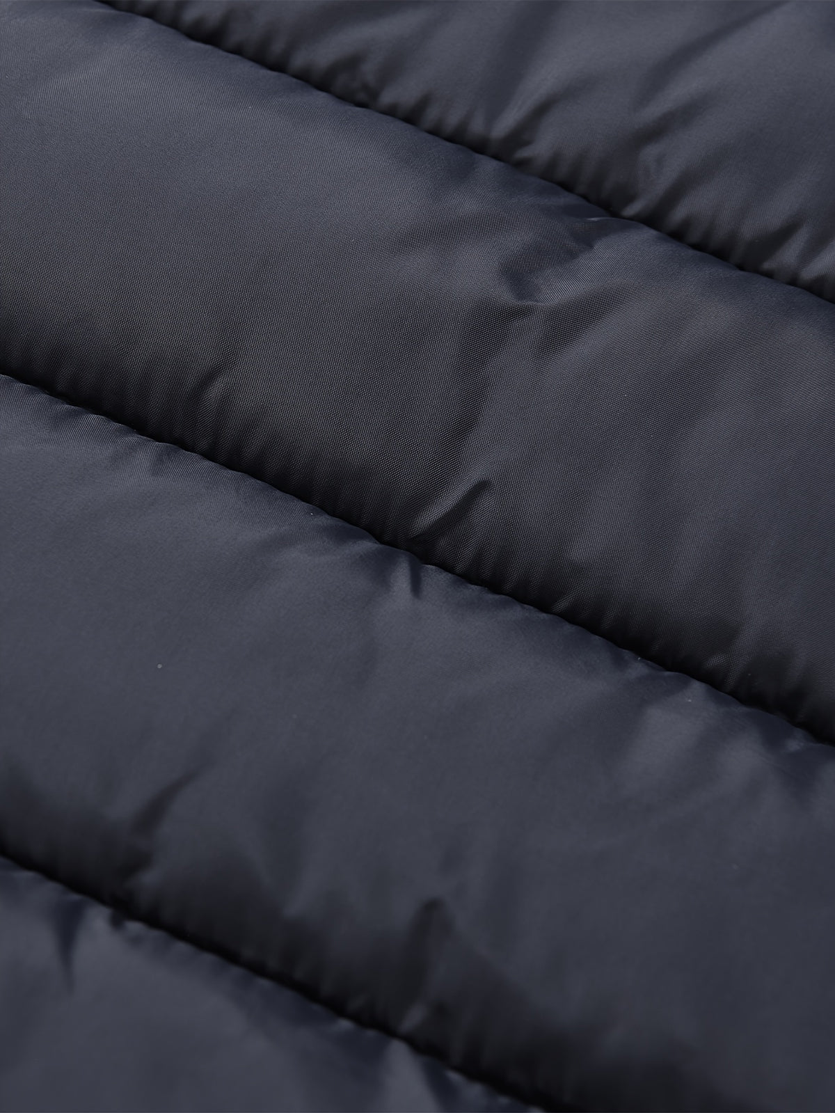 Manteau matelassé pour homme, coupe-vent, à capuche, bleu marine