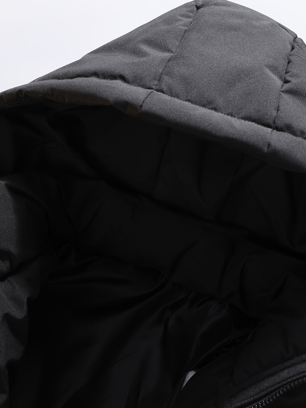 Parka long pour homme, à carreaux, à capuche