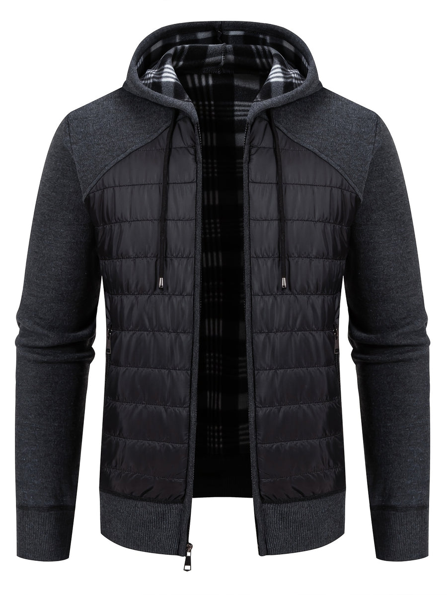 Manteau matelassé long, patchwork, à capuche, photo 16