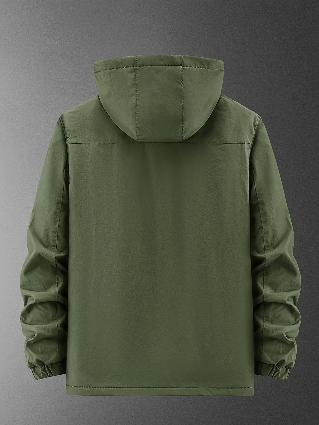 Veste pour homme, polaire, à capuche, vert olive