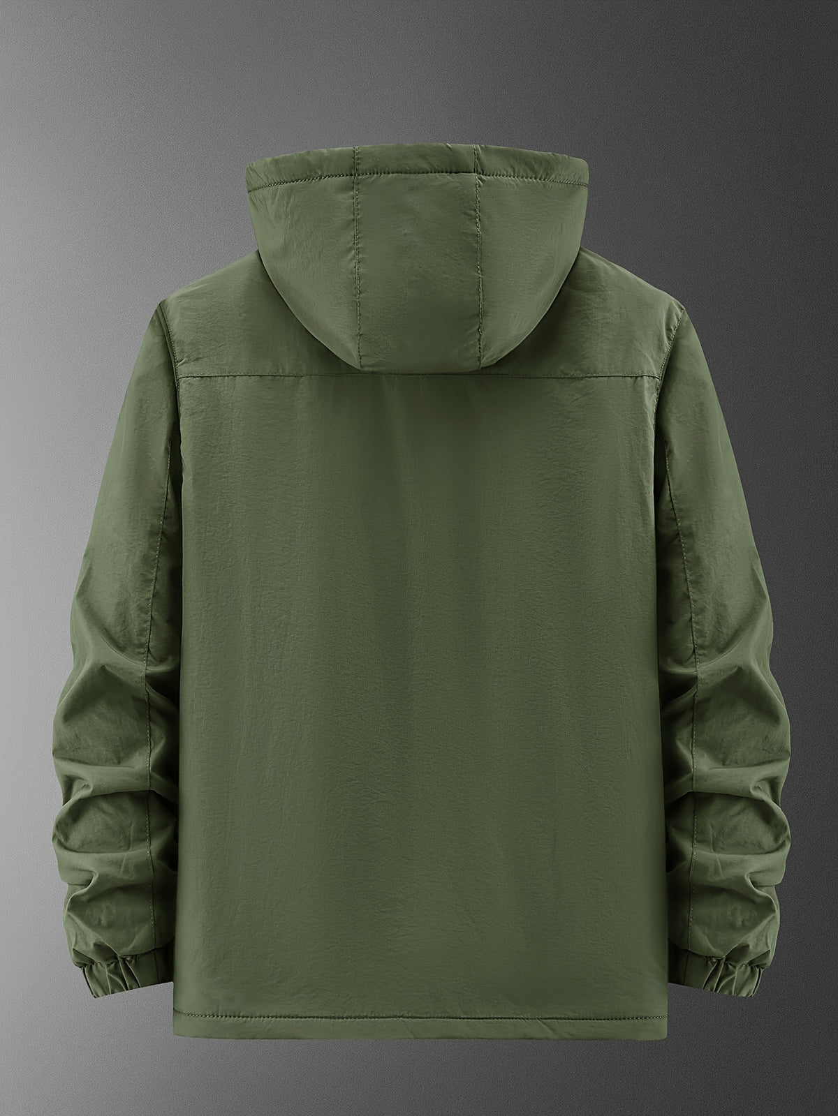 Veste pour homme, polaire, à capuche, vert olive
