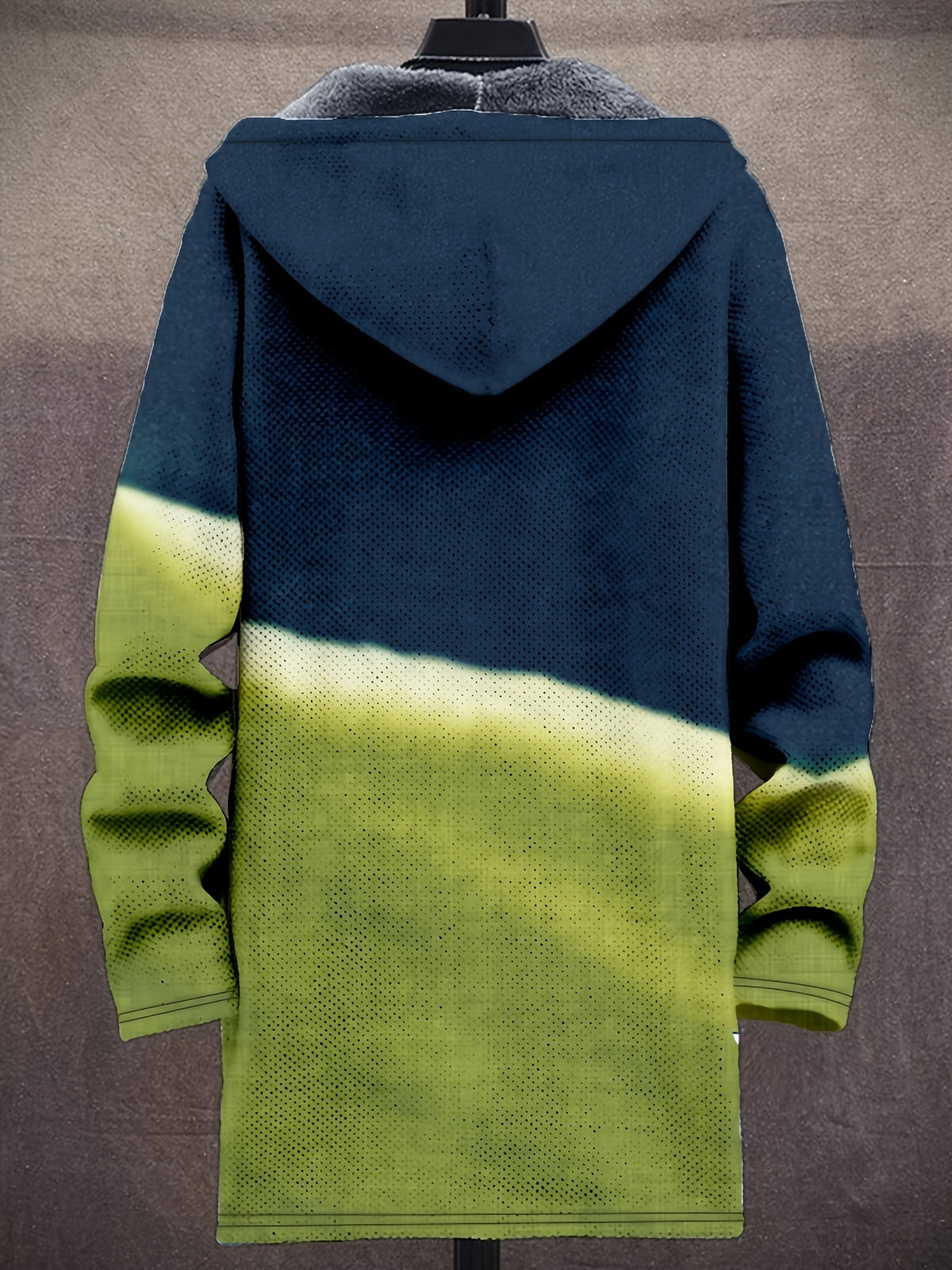 Manteau long pour homme, bleu marine