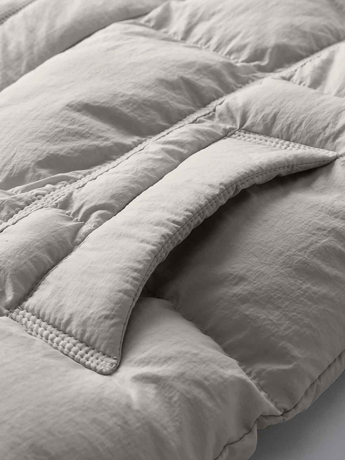 Veste matelassée pour homme, à col montant, blanc
