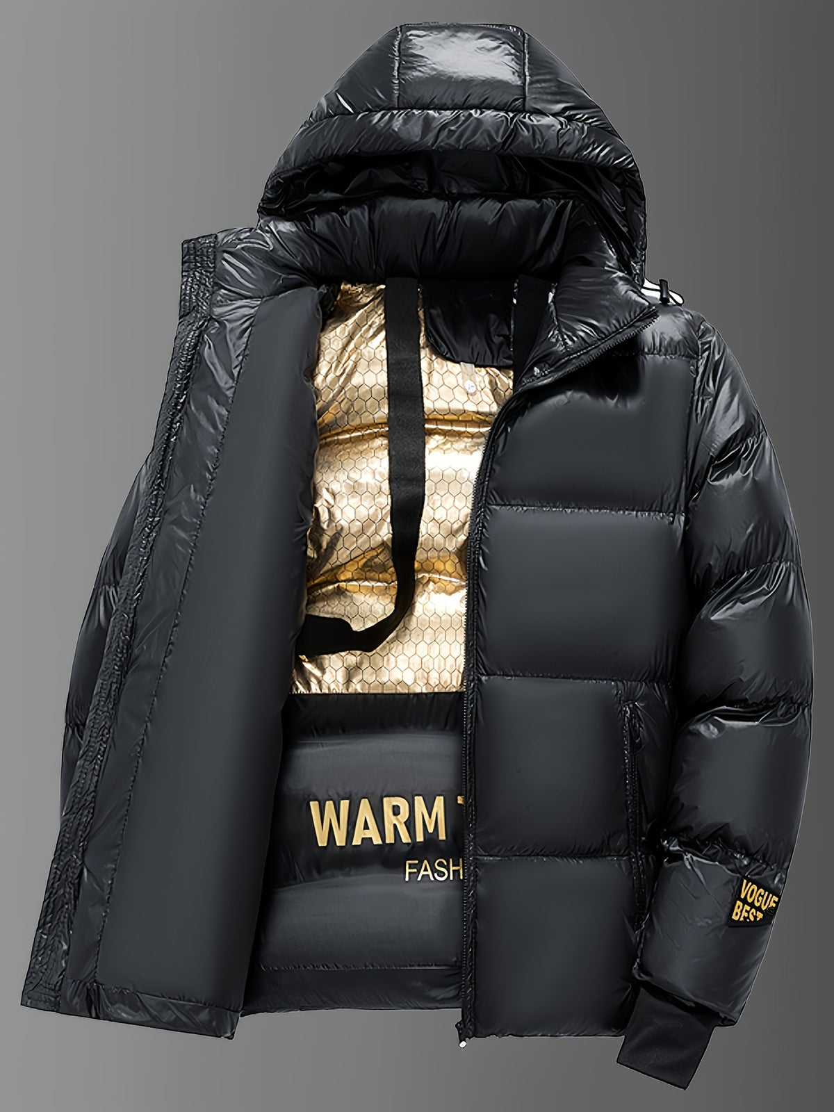 Veste matelassée pour homme, à capuche, modele 3