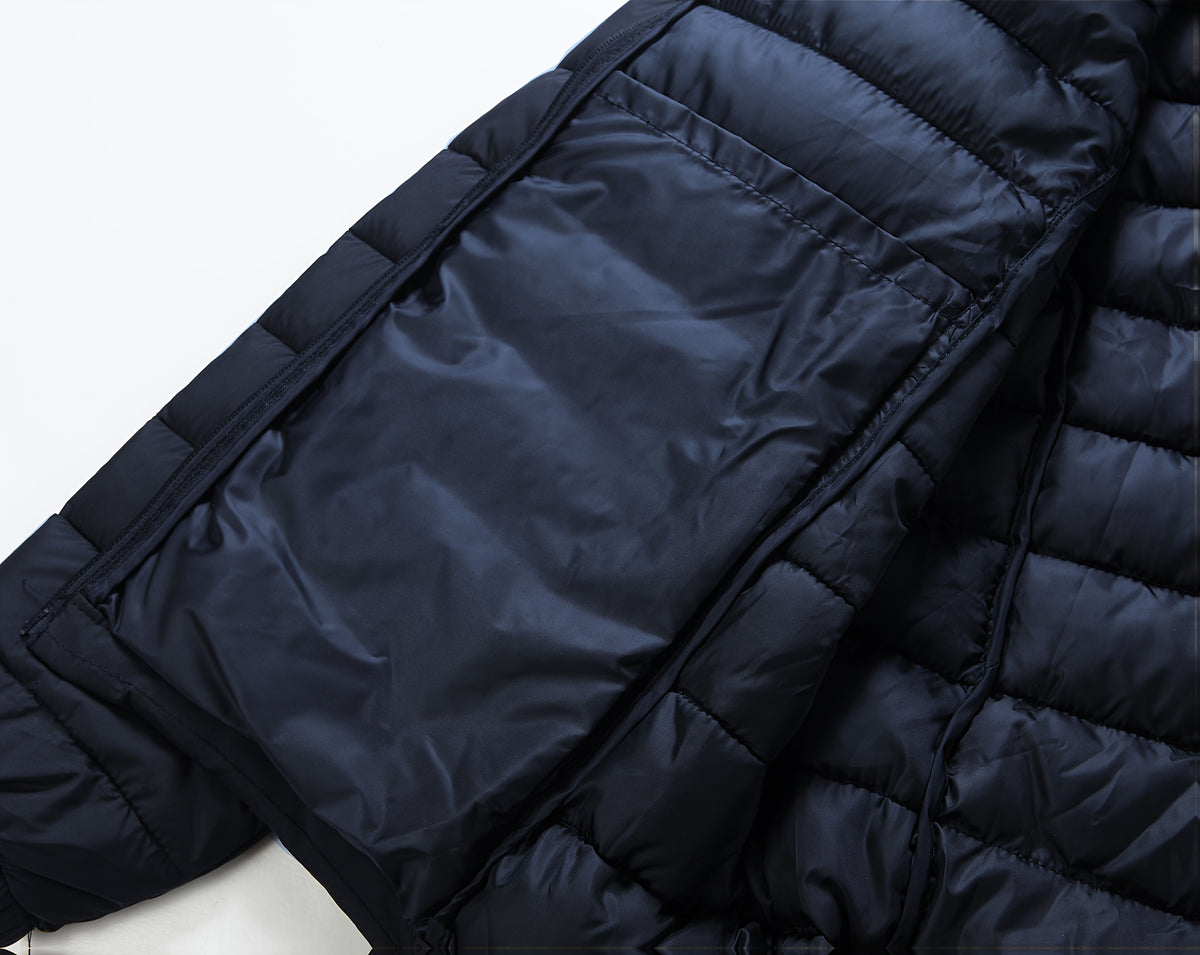Veste matelassée pour homme, imperméable, à capuche