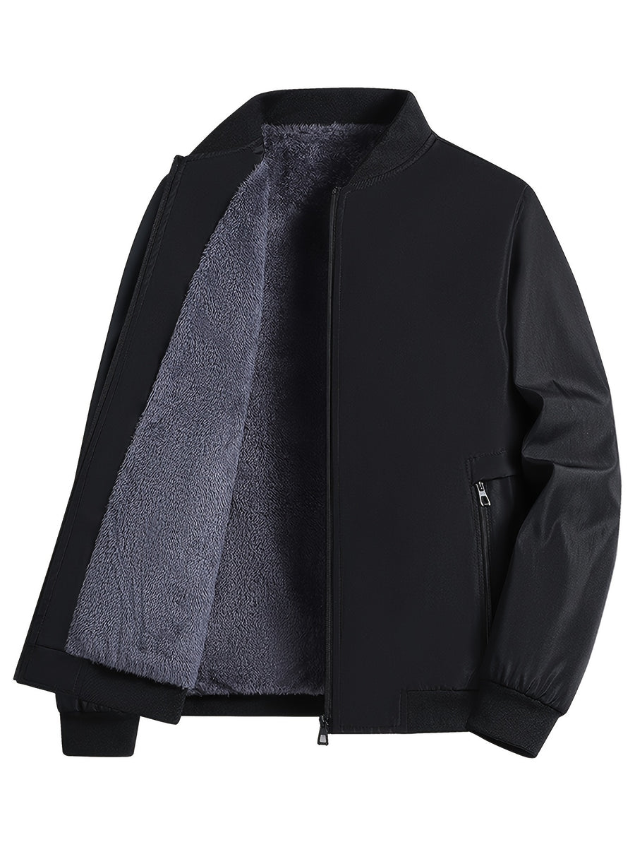 Veste, polaire, vert foncé