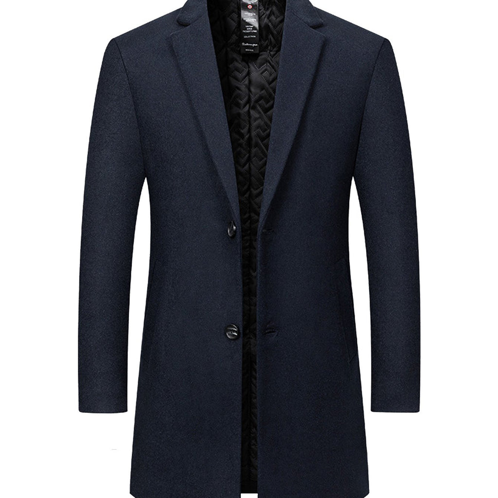 Veste matelassée, 25 % laine, velours, coloris bleu marine