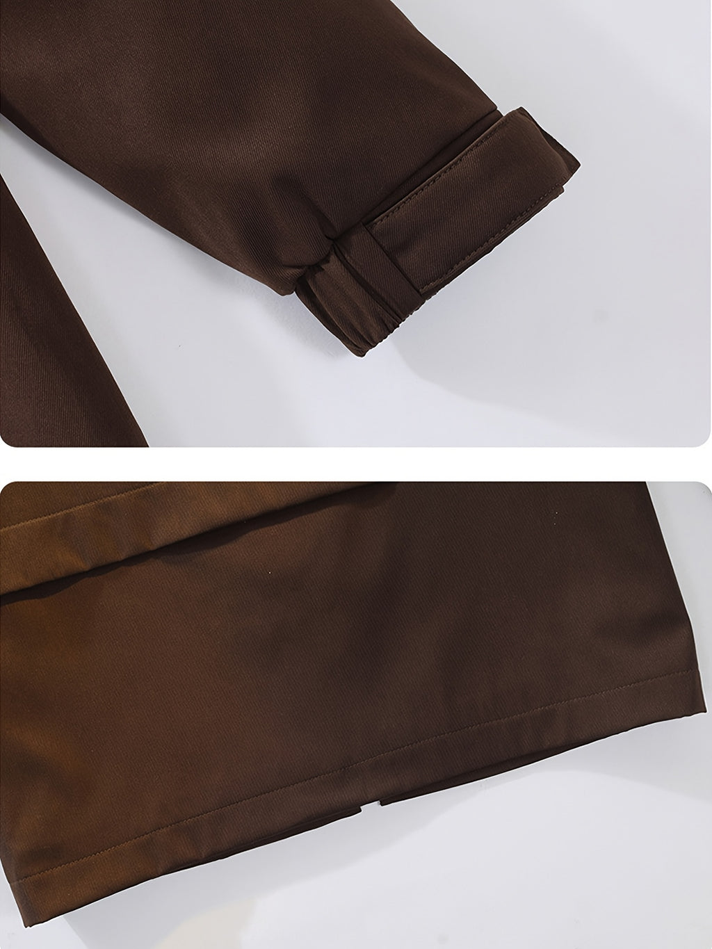 Manteau pour homme, à capuche, café