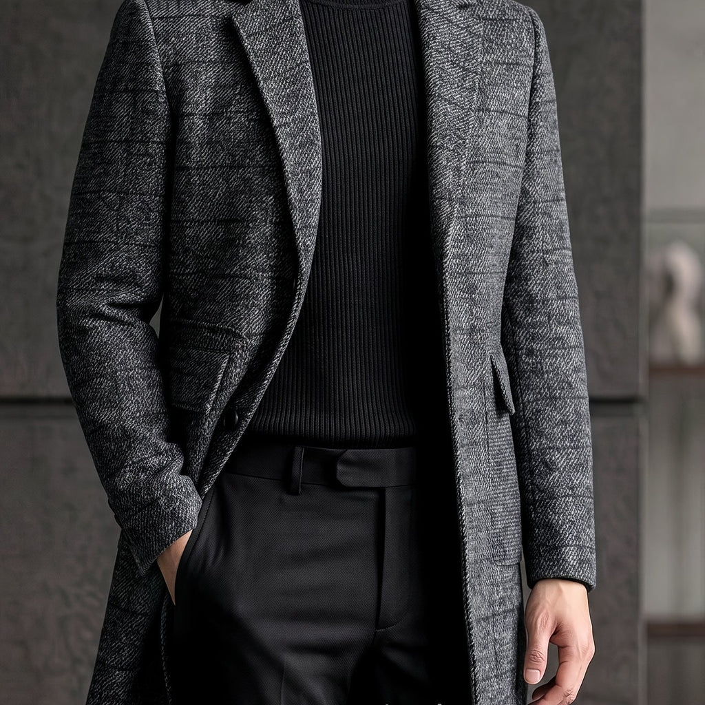 Manteau, 20 % laine, tweed, coloris noir