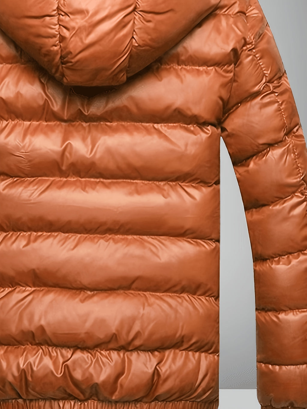 Manteau pour homme, à capuche, brun jaunâtre
