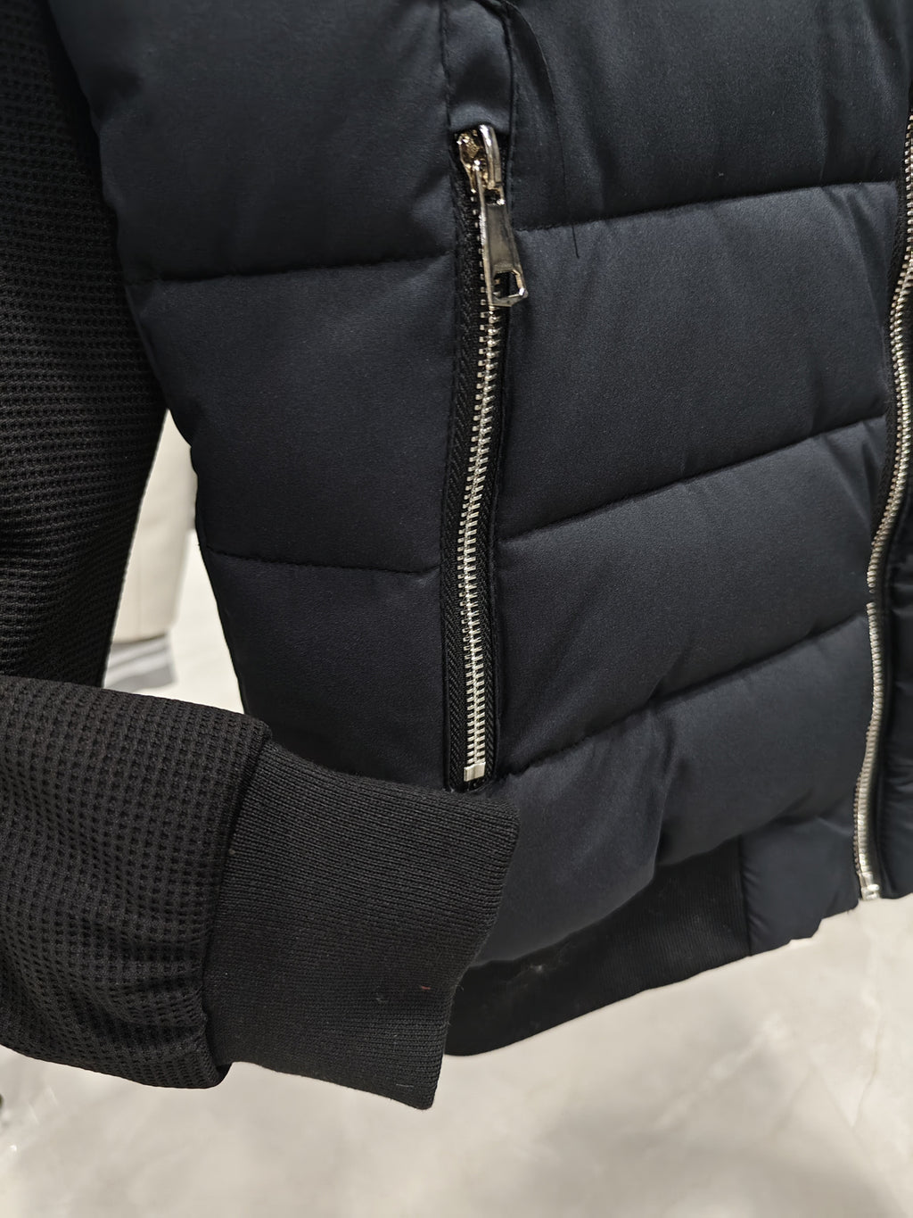Manteau matelassé pour homme, à col montant