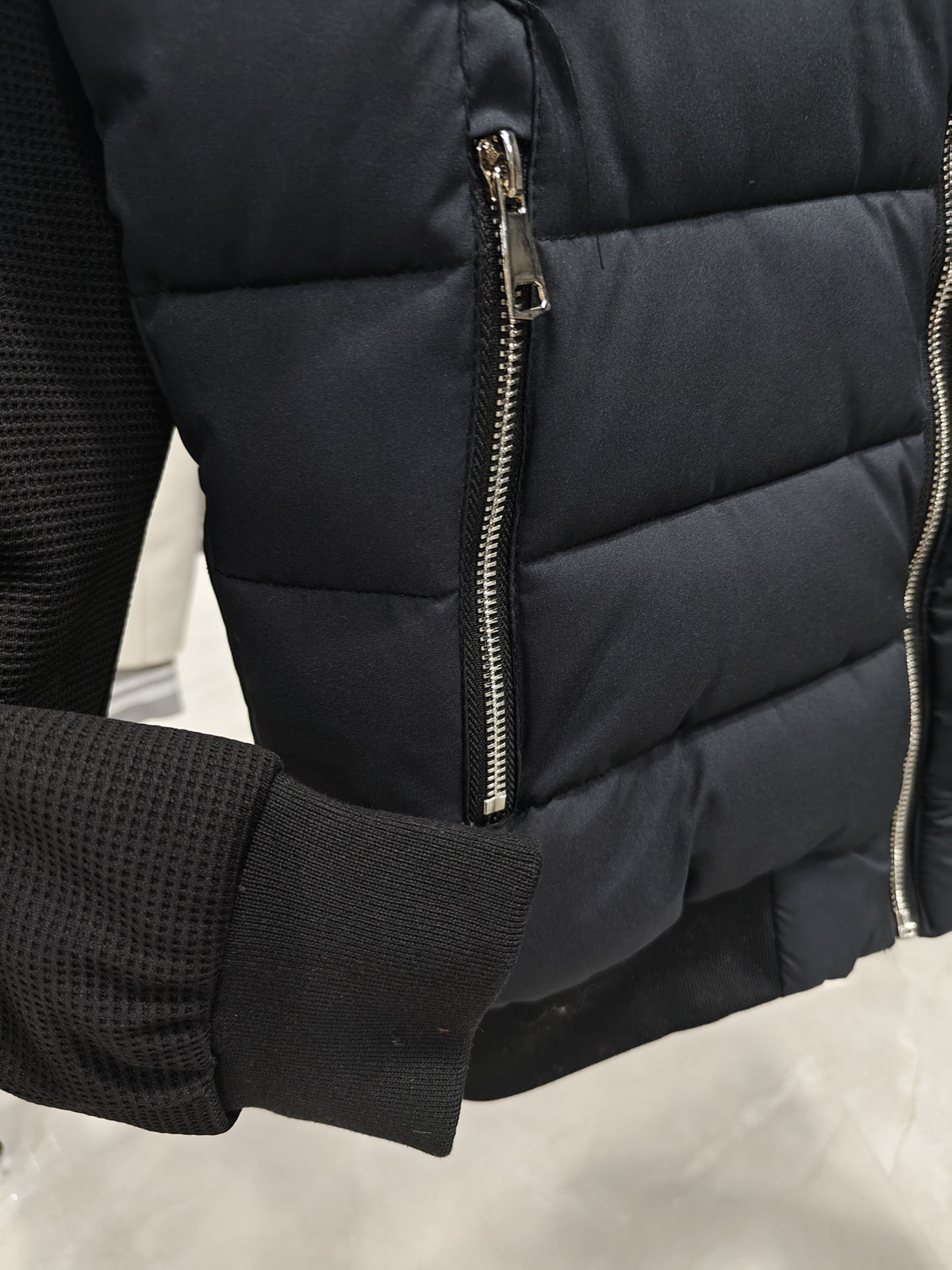 Manteau matelassé pour homme, à col montant