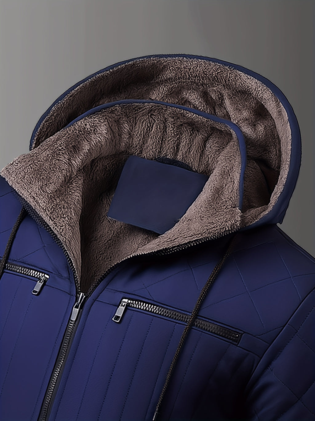 Veste pour homme, polaire, à capuche