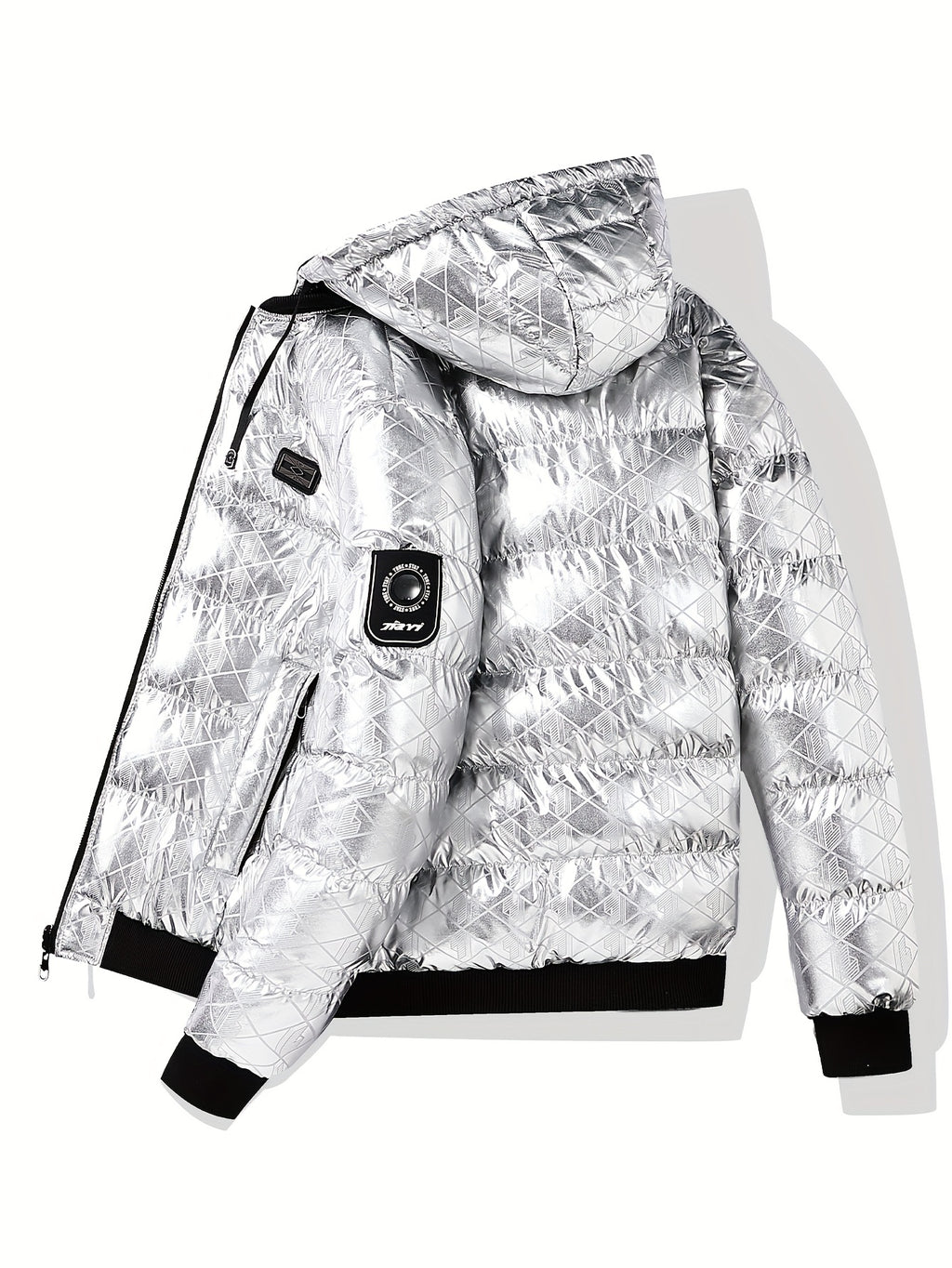 Veste pour homme, à rayures, à capuche
