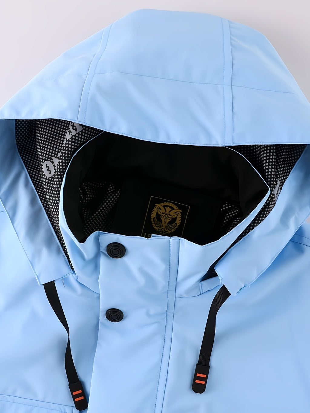 Manteau pour homme, capuche amovible, rouge brique
