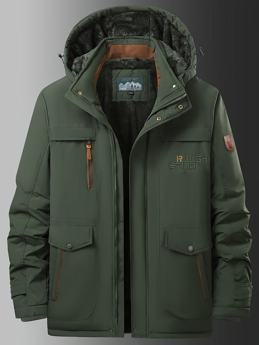 Veste pour homme, polaire, à col montant
