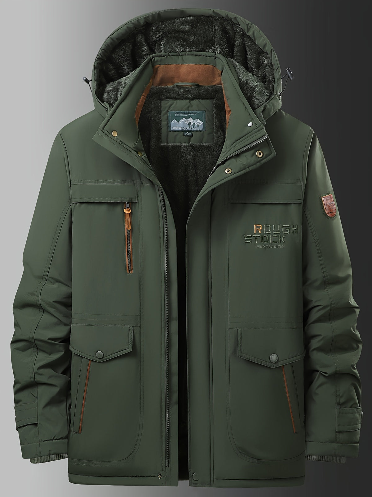Veste pour homme, polaire, à col montant