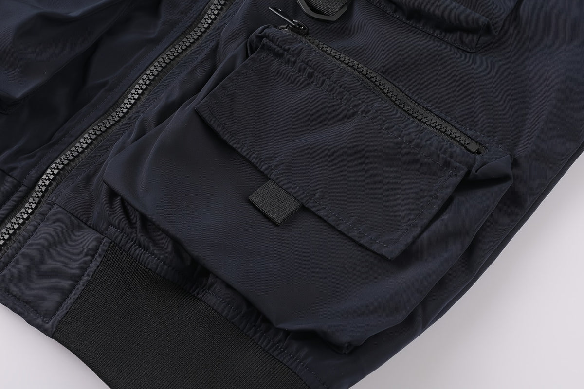 Veste pour homme, à col montant, kaki