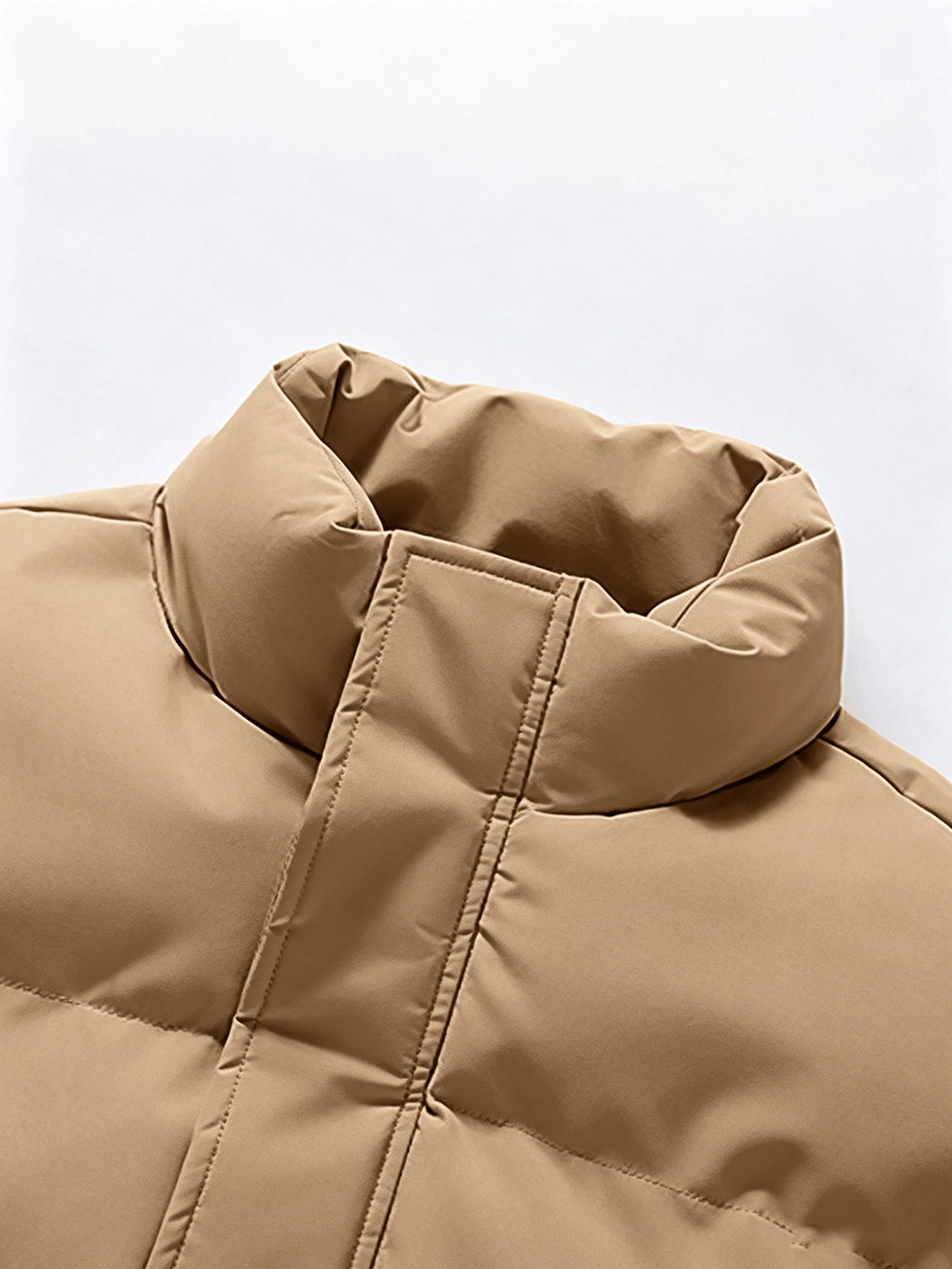 Veste matelassée pour homme, à col montant, vert clair