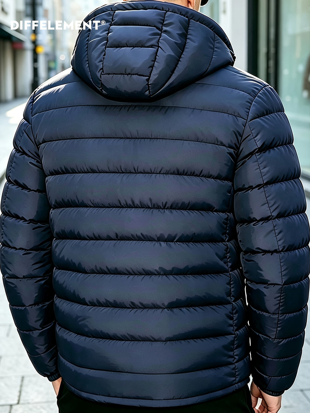 Veste pour homme, coupe-vent, à capuche, gris