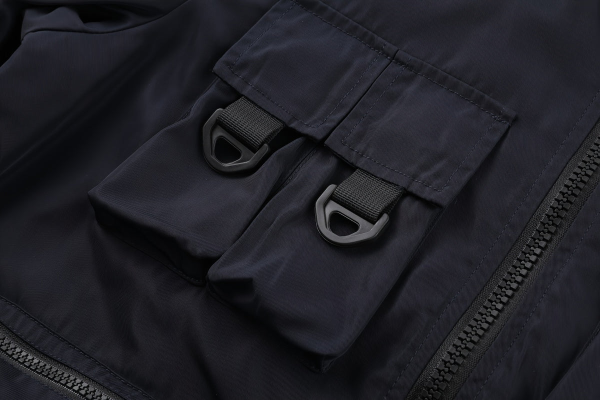 Veste pour homme, à col montant, kaki
