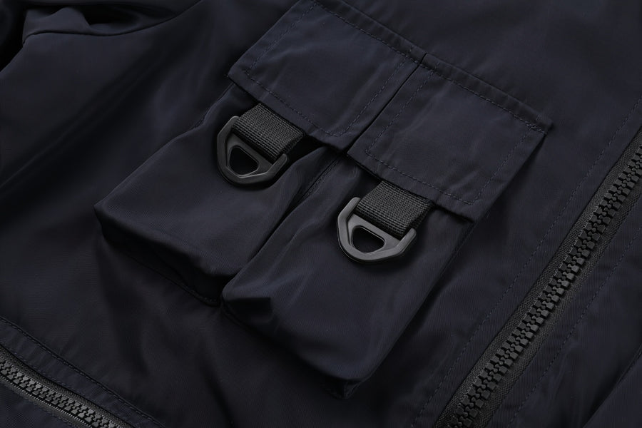 Veste, à col montant, kaki, détail du vêtement