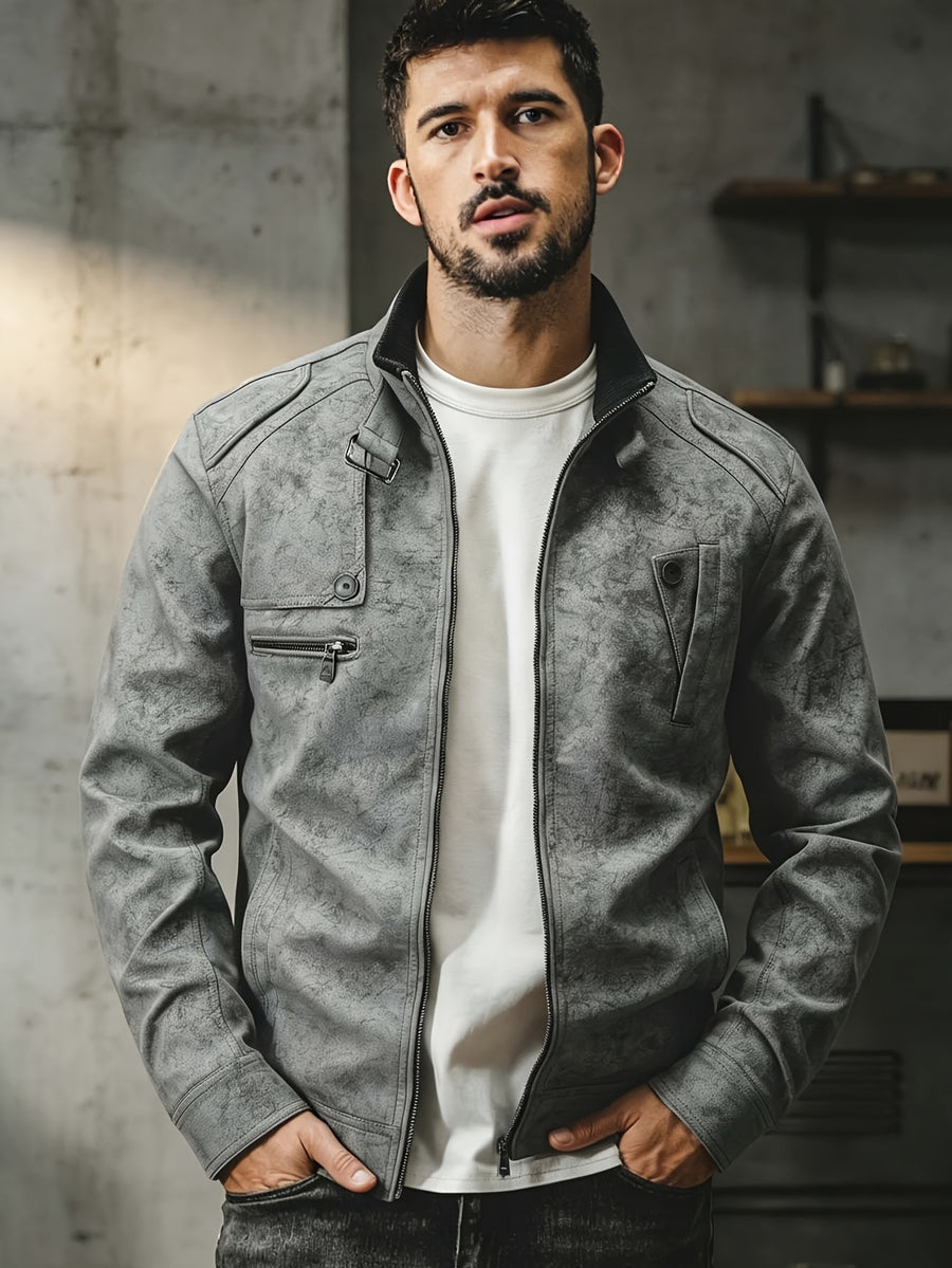 Veste, à col montant, brun, photo 25
