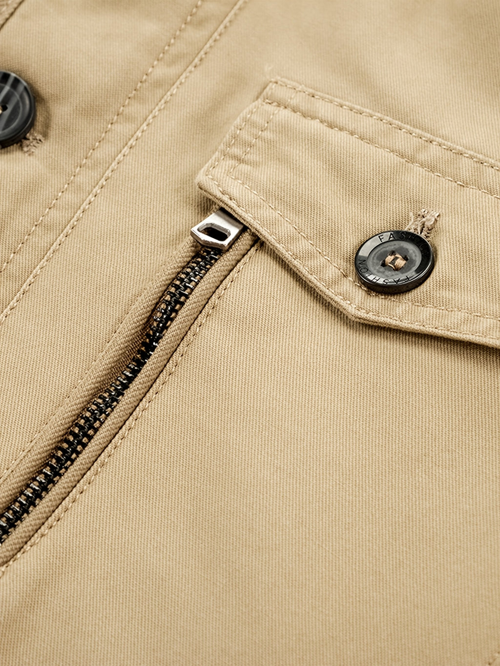 Parka matelassée pour homme, capuche amovible, à col montant