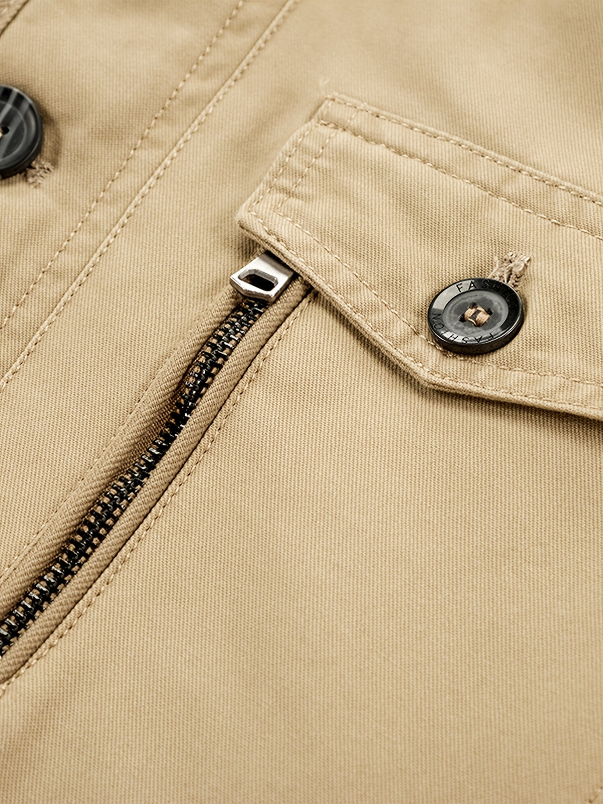 Parka matelassée pour homme, capuche amovible, à col montant
