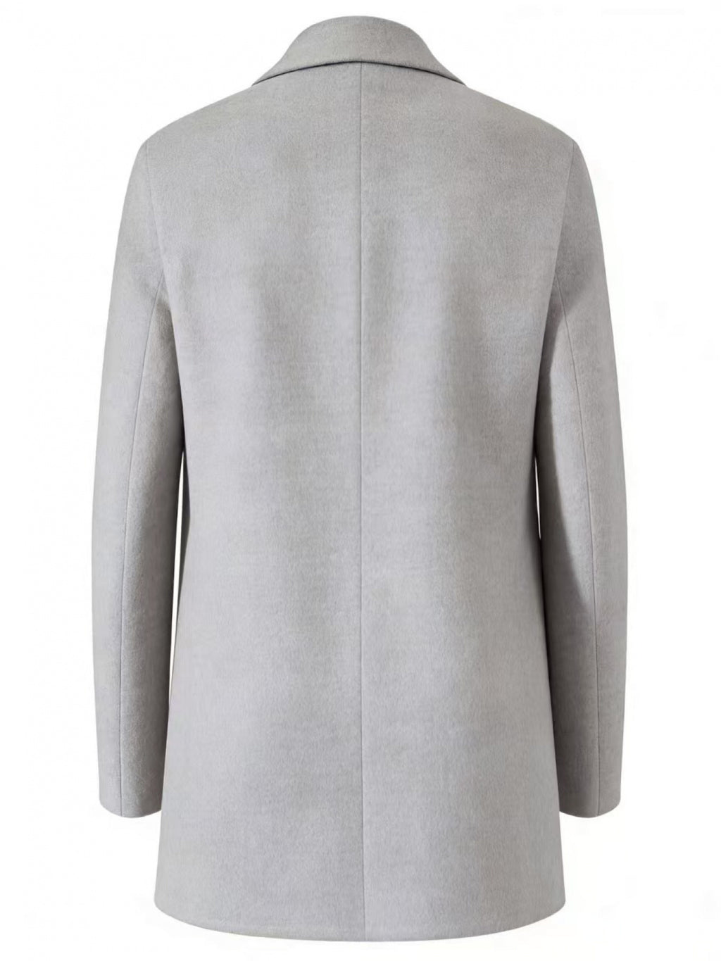 Manteau pour homme, à revers, gris