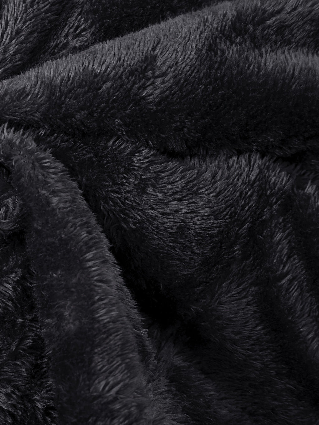 Veste mi-long pour homme, à capuche, noir