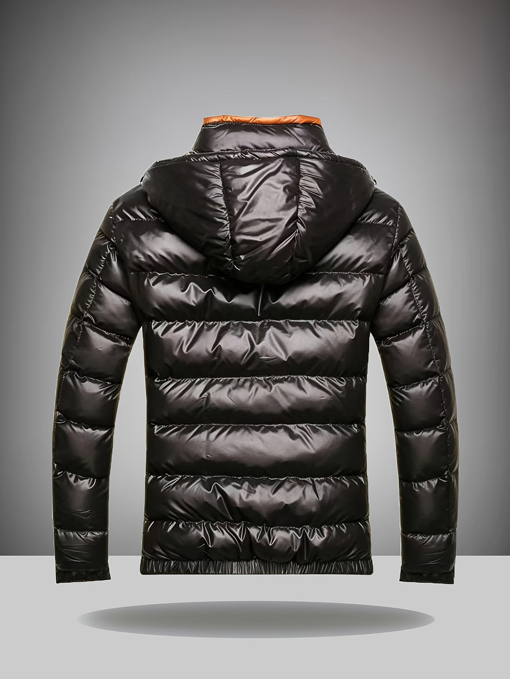 Manteau pour homme, à capuche, brun jaunâtre