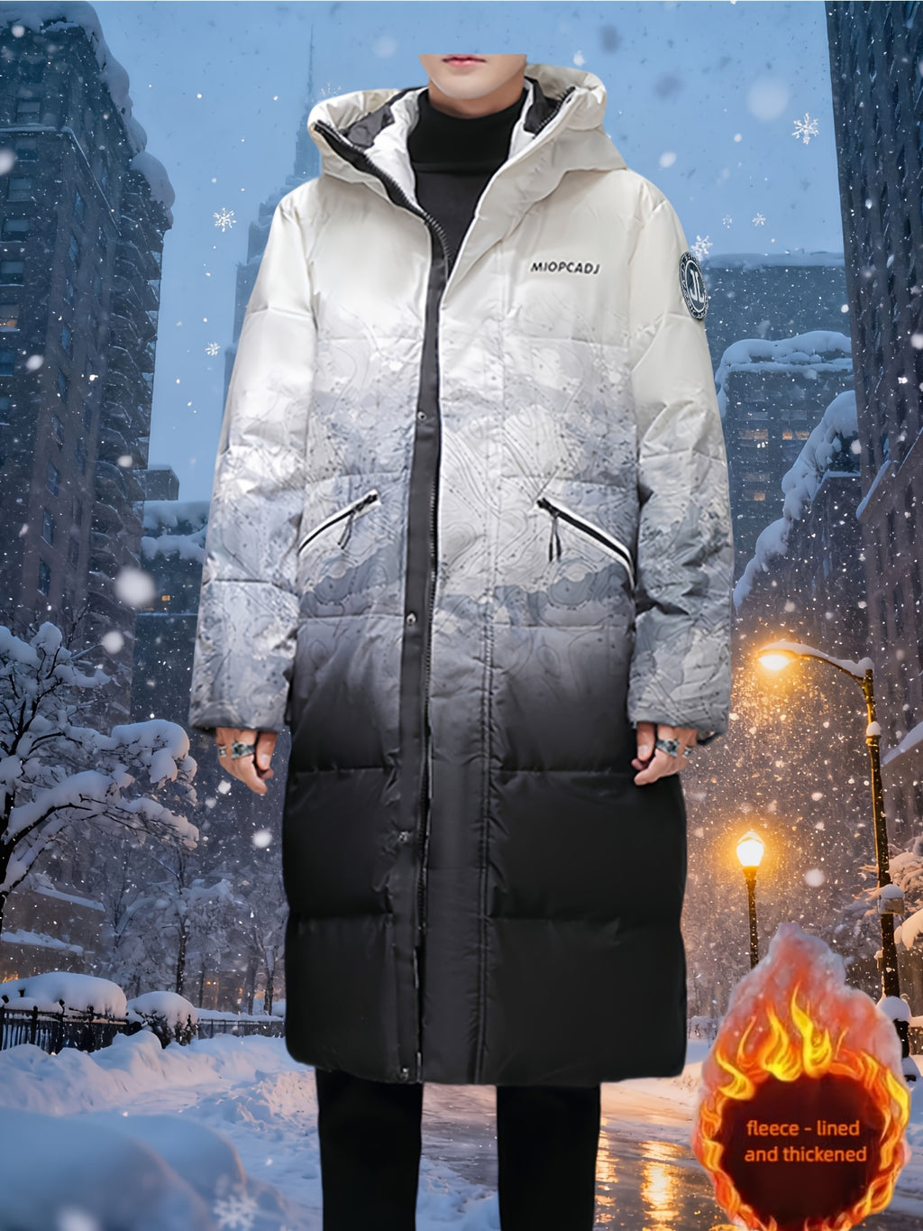 Veste matelassée pour homme, coupe-vent, à capuche, modele 2
