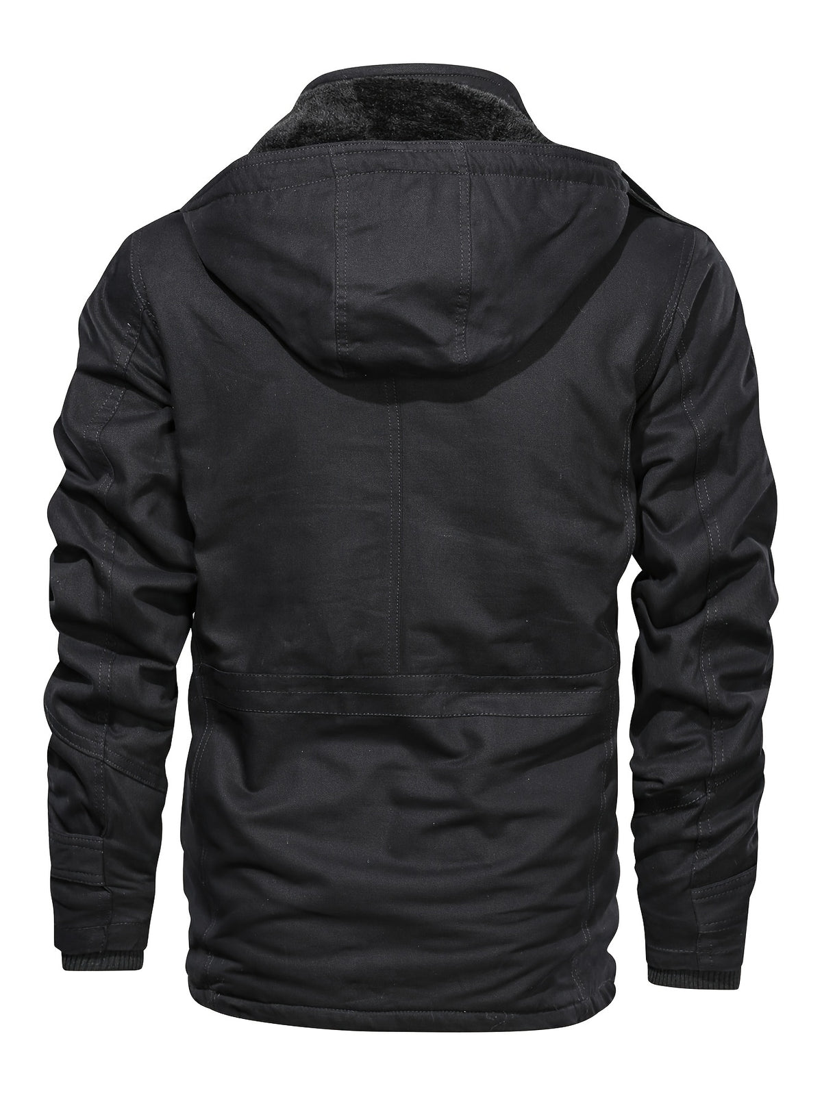 Veste mi-long pour homme, coupe-vent, à capuche
