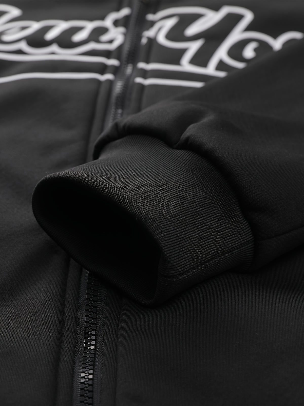 Veste pour homme, polaire, à capuche, grand noir