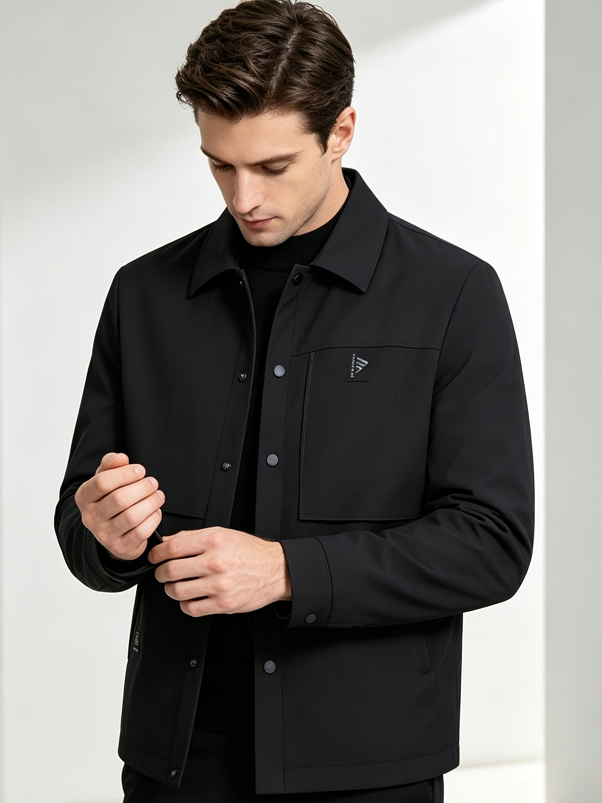 Veste matelassée pour homme, à revers
