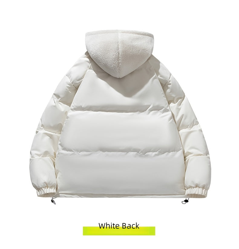 Veste matelassée pour homme, à capuche, rose